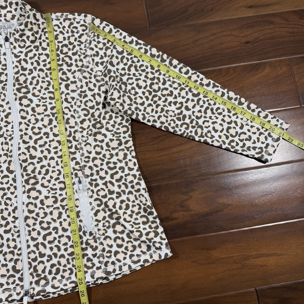 Lulu-B Lulu B Women's Size XL Leopard Animal Print Zip Up Jacket - Picture 4 of 9